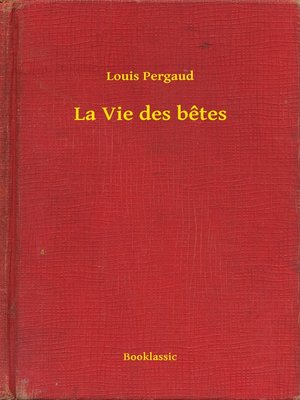cover image of La Vie des betes